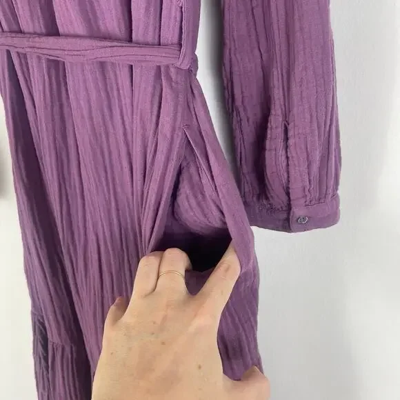 Xirena Luna Dress Size Small Cotton in Purple Mauve - Picture 9 of 9